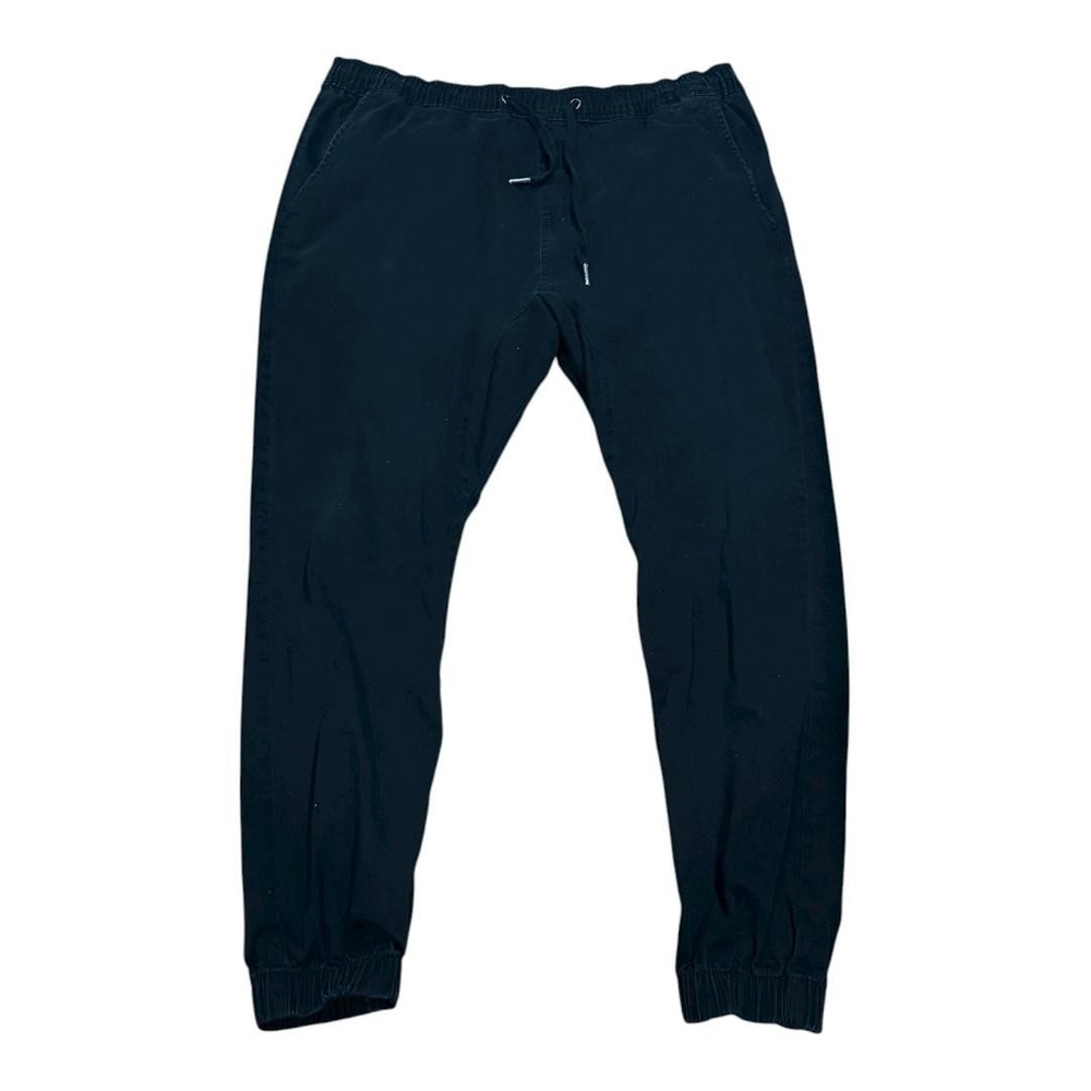 Lucky Brand Pants Mens XL Black Slim Jogger Drawstring Elastic Waist Cuffed